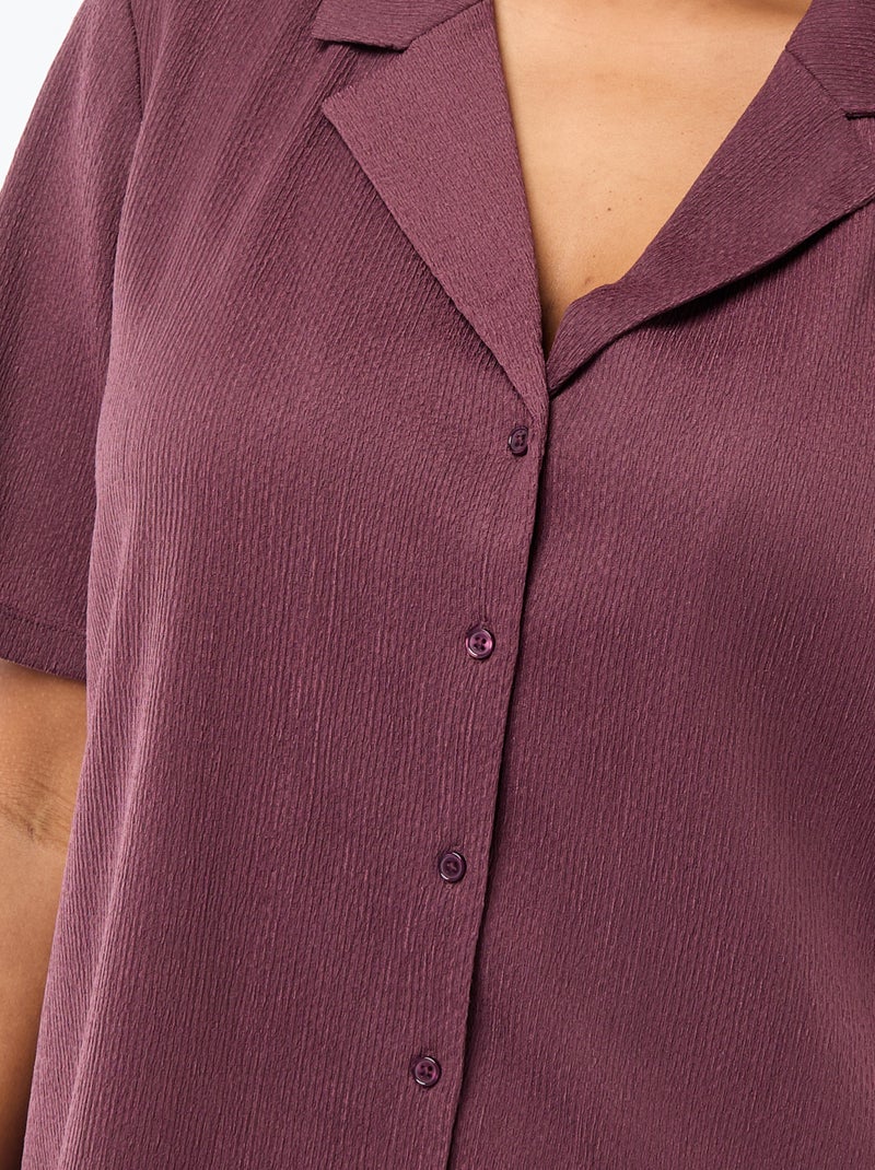 Blouse van crêpejersey Rose - Kiabi