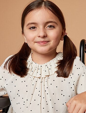 Blouse van crêpetricot - gemakkelijk aan te trekken collectie