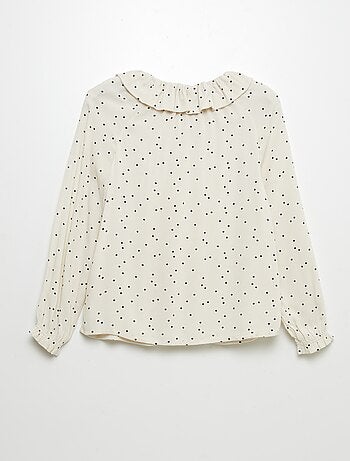 Blouse van crêpetricot - gemakkelijk aan te trekken collectie