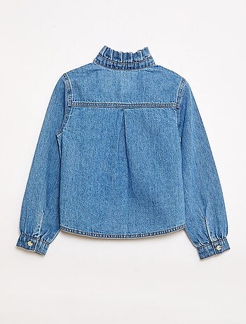 Blouse van denim