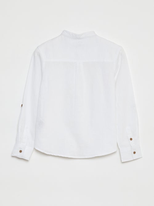 Blouse van gemengd linnen - Kiabi