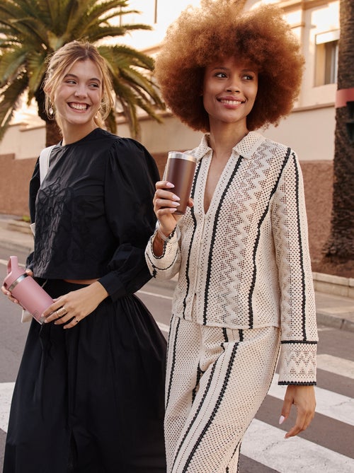 Blouse van haakwerk - Kiabi