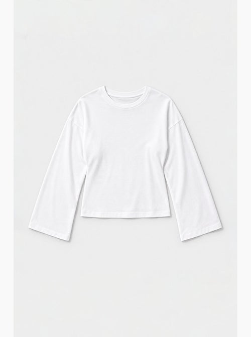 Blouse van katoen en elastaan busem - Kiabi Blouse van katoen en elastaan busem - Kiabi