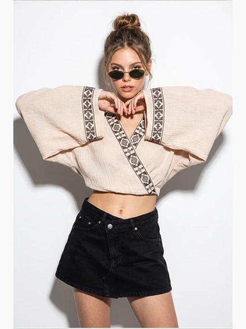 Blouse van katoen lucci - Kiabi