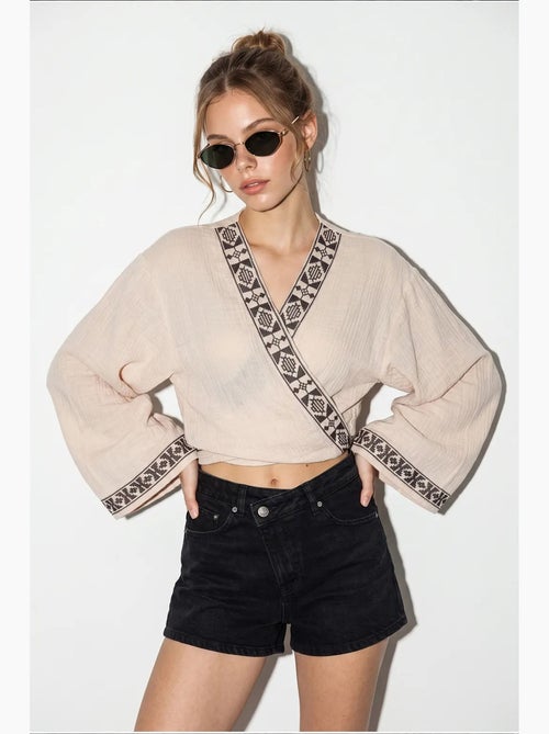 Blouse van katoen lucci - Kiabi