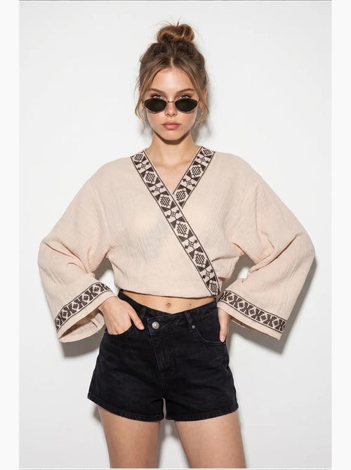Blouse van katoen lucci - Kiabi