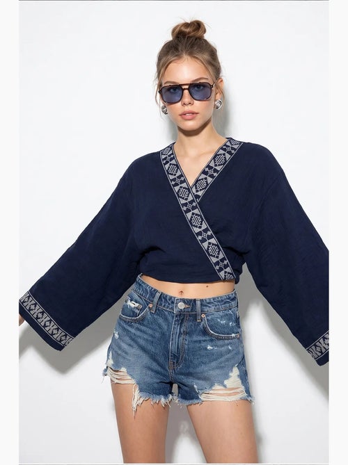 Blouse van katoen lucci - Kiabi