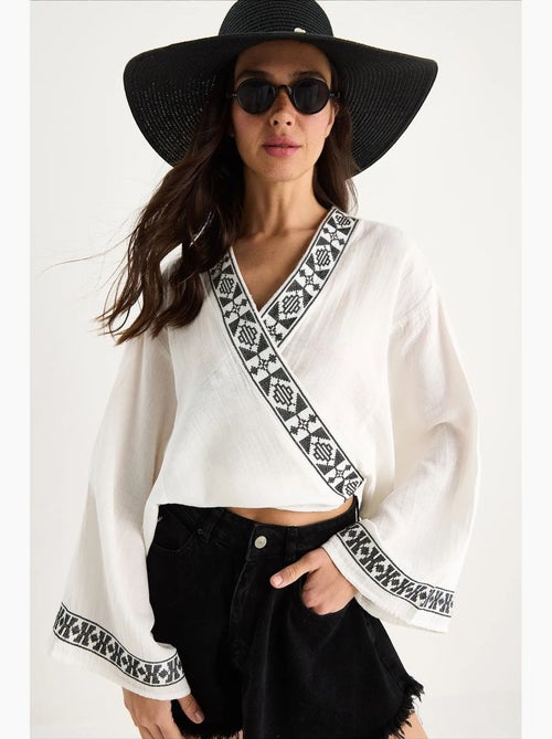Blouse van katoen lucci - Kiabi