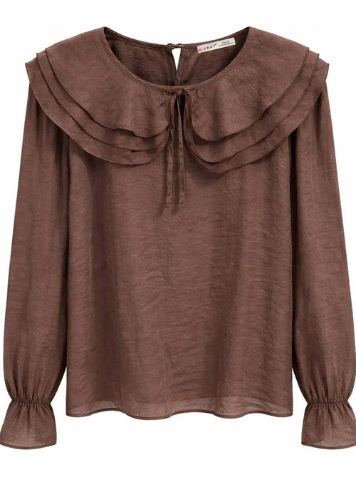 Blouse van katoen mixray - Kiabi