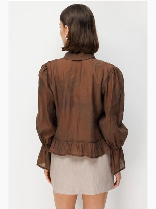 Blouse van katoen mixray - Kiabi Blouse van katoen mixray - Kiabi