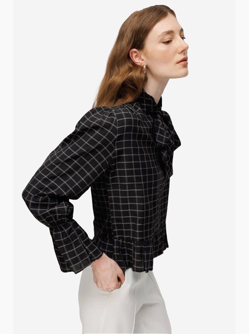 Blouse van katoen mixray - Kiabi