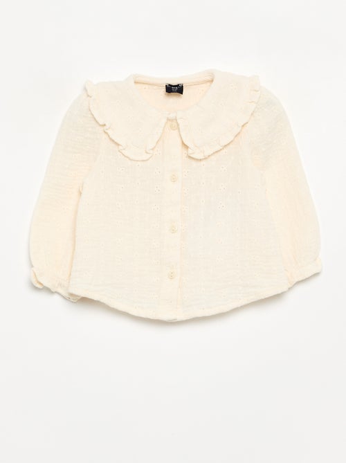 Blouse van katoenen gaas - Kiabi