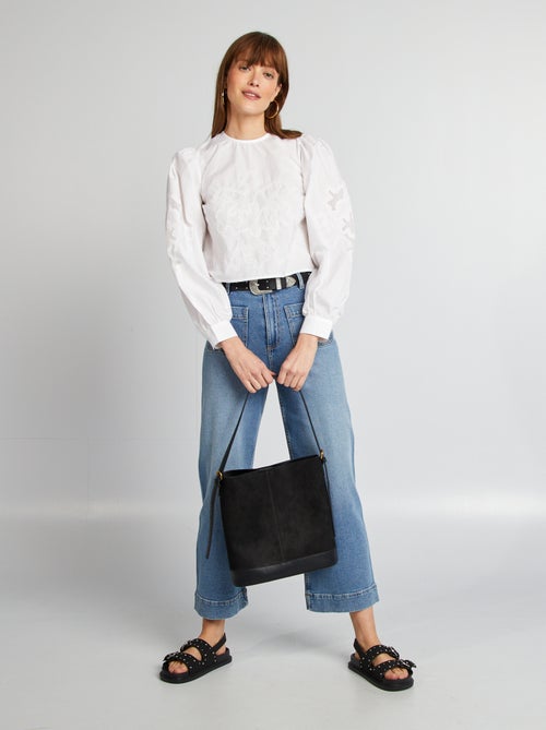 Blouse van katoenen voile - Kiabi