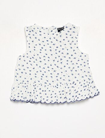 Blouse van katoenvoile