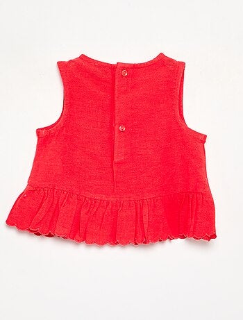 Blouse van katoenvoile