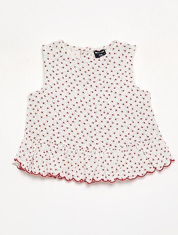 Blouse van katoenvoile