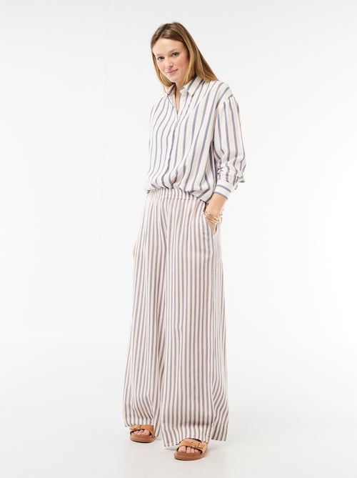 Blouse van linnenmix - Kiabi Blouse van linnenmix - Kiabi