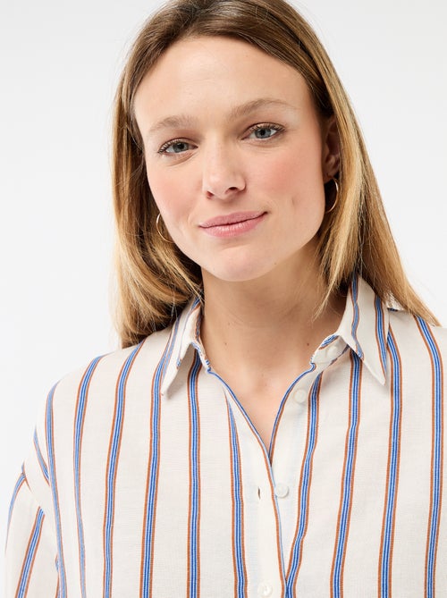 Blouse van linnenmix - Kiabi Blouse van linnenmix - Kiabi