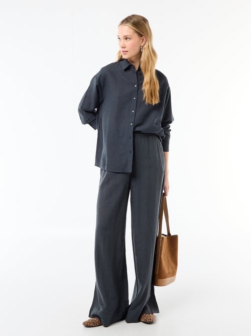 Blouse van linnenmix - Kiabi Blouse van linnenmix - Kiabi