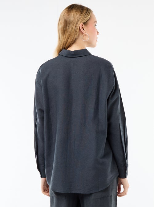 Blouse van linnenmix - Kiabi Blouse van linnenmix - Kiabi