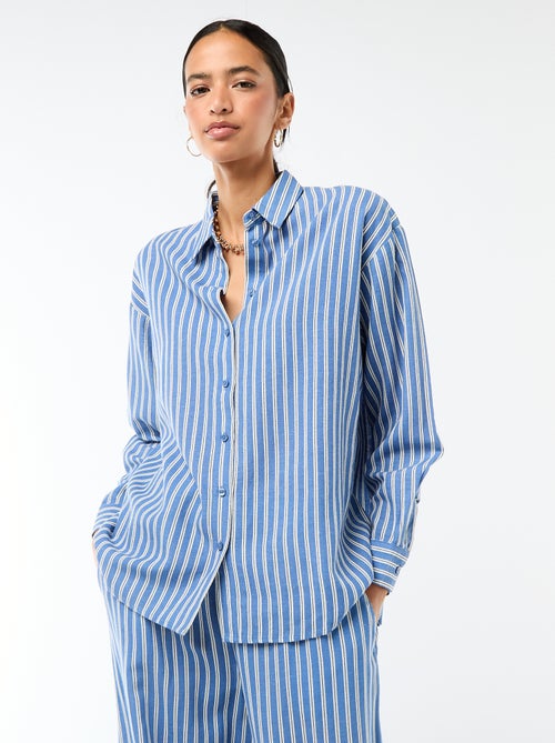 Blouse van linnenmix - Kiabi Blouse van linnenmix - Kiabi