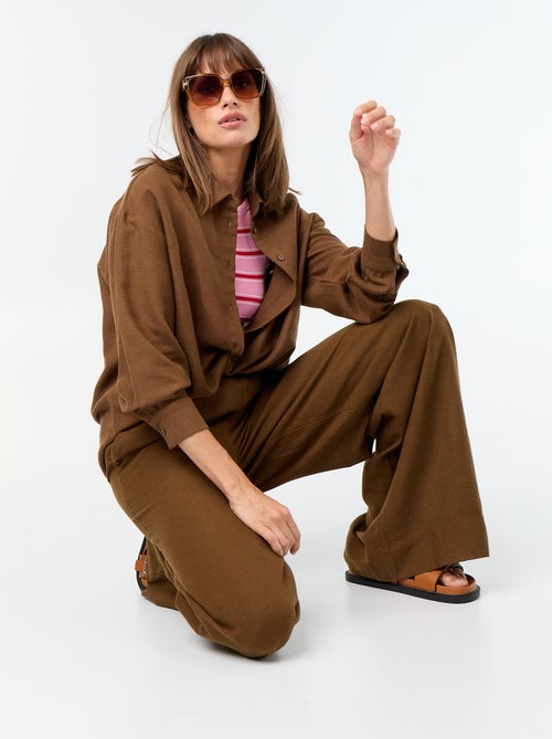 Blouse van linnenmix - Kiabi
