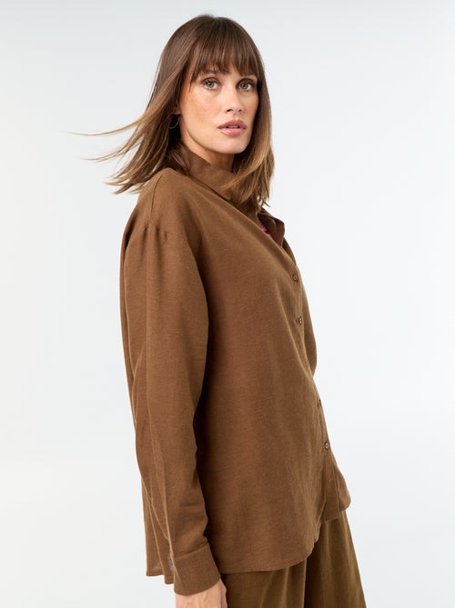 Blouse van linnenmix - Kiabi