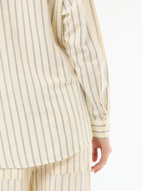 Blouse van linnenmix - Kiabi Blouse van linnenmix - Kiabi