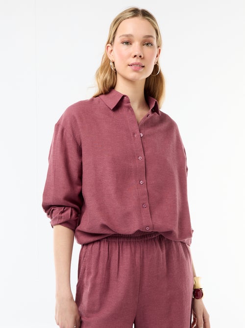 Blouse van linnenmix - Kiabi Blouse van linnenmix - Kiabi