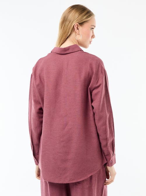 Blouse van linnenmix - Kiabi Blouse van linnenmix - Kiabi