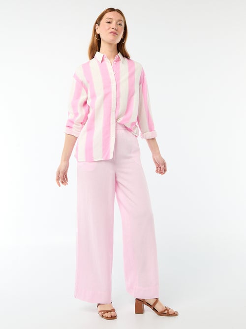 Blouse van linnenmix - Kiabi Blouse van linnenmix - Kiabi