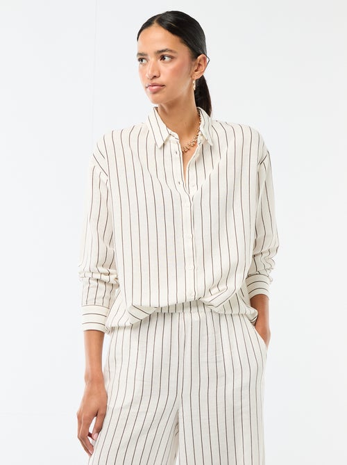 Blouse van linnenmix - Kiabi Blouse van linnenmix - Kiabi