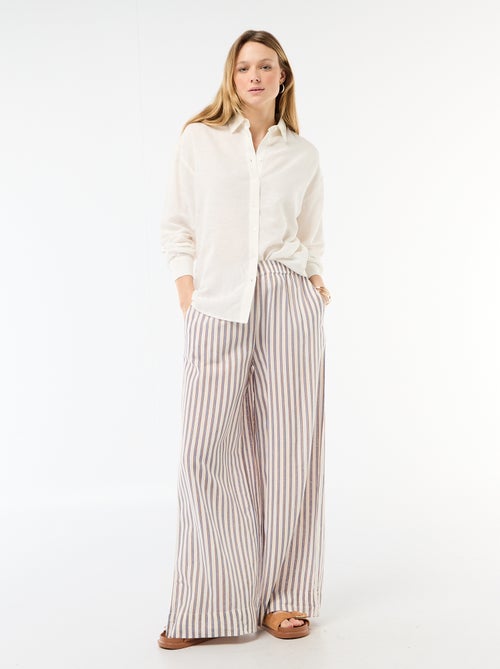 Blouse van linnenmix - Kiabi Blouse van linnenmix - Kiabi