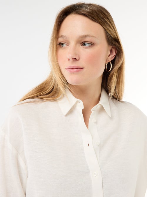 Blouse van linnenmix - Kiabi Blouse van linnenmix - Kiabi