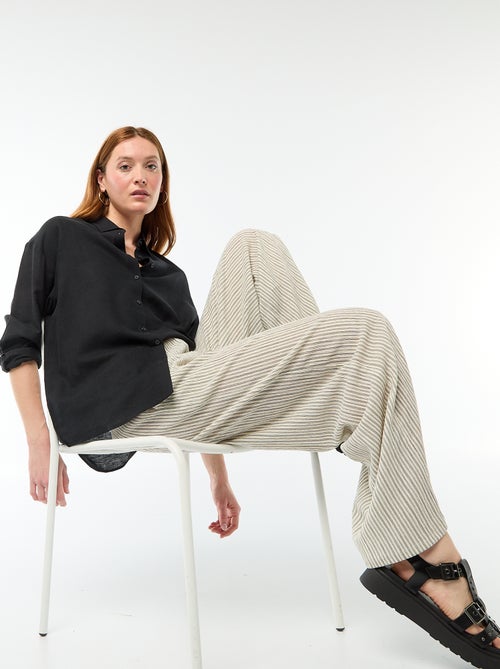 Blouse van linnenmix - Kiabi Blouse van linnenmix - Kiabi