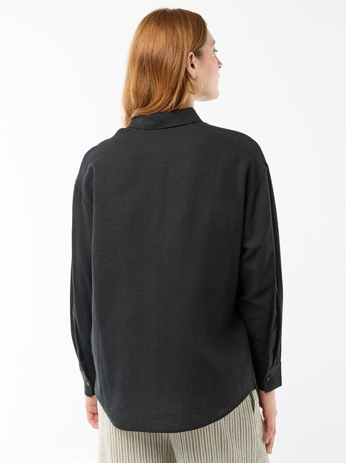 Blouse van linnenmix - Kiabi Blouse van linnenmix - Kiabi