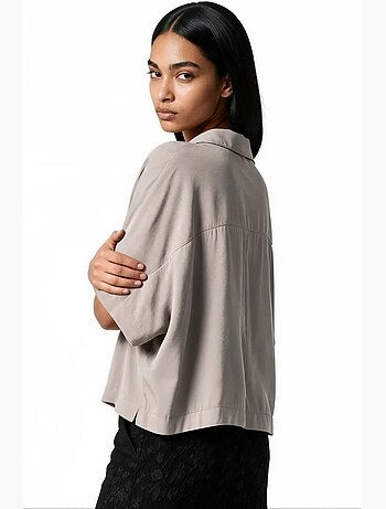 Blouse van modalmix busem