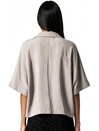Blouse van modalmix busem