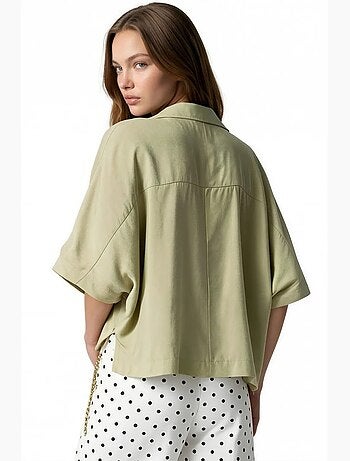 Blouse van modalmix busem