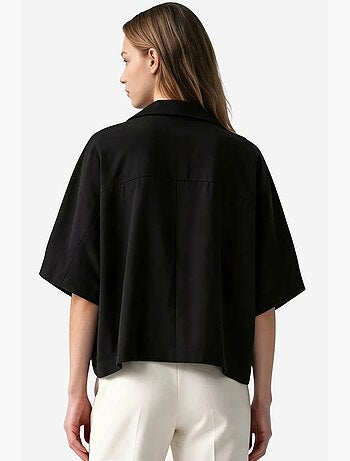Blouse van modalmix busem