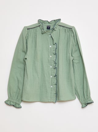 Blouse van zachte, luchtige katoen