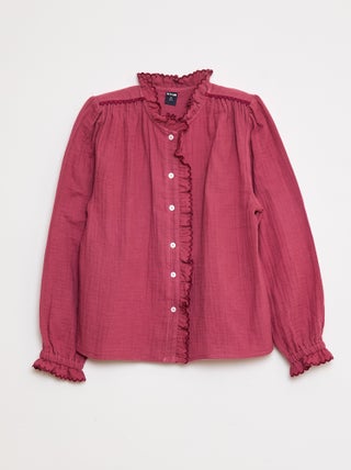 Blouse van zachte, luchtige katoen