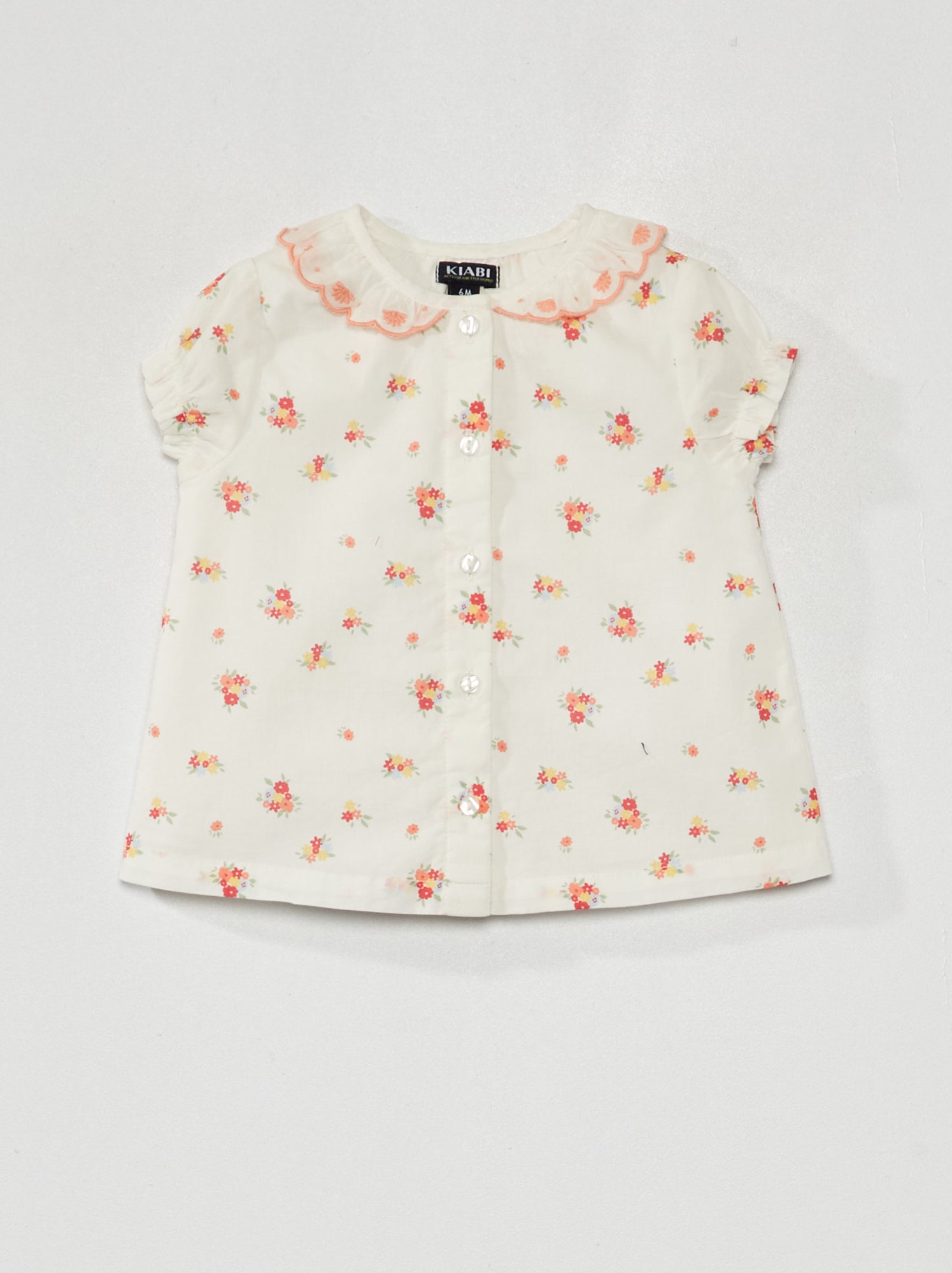 Blouse Voile Fleurie Avec Volants Kiabi Taille 46 - Occasion Très Bon état - Multicolore