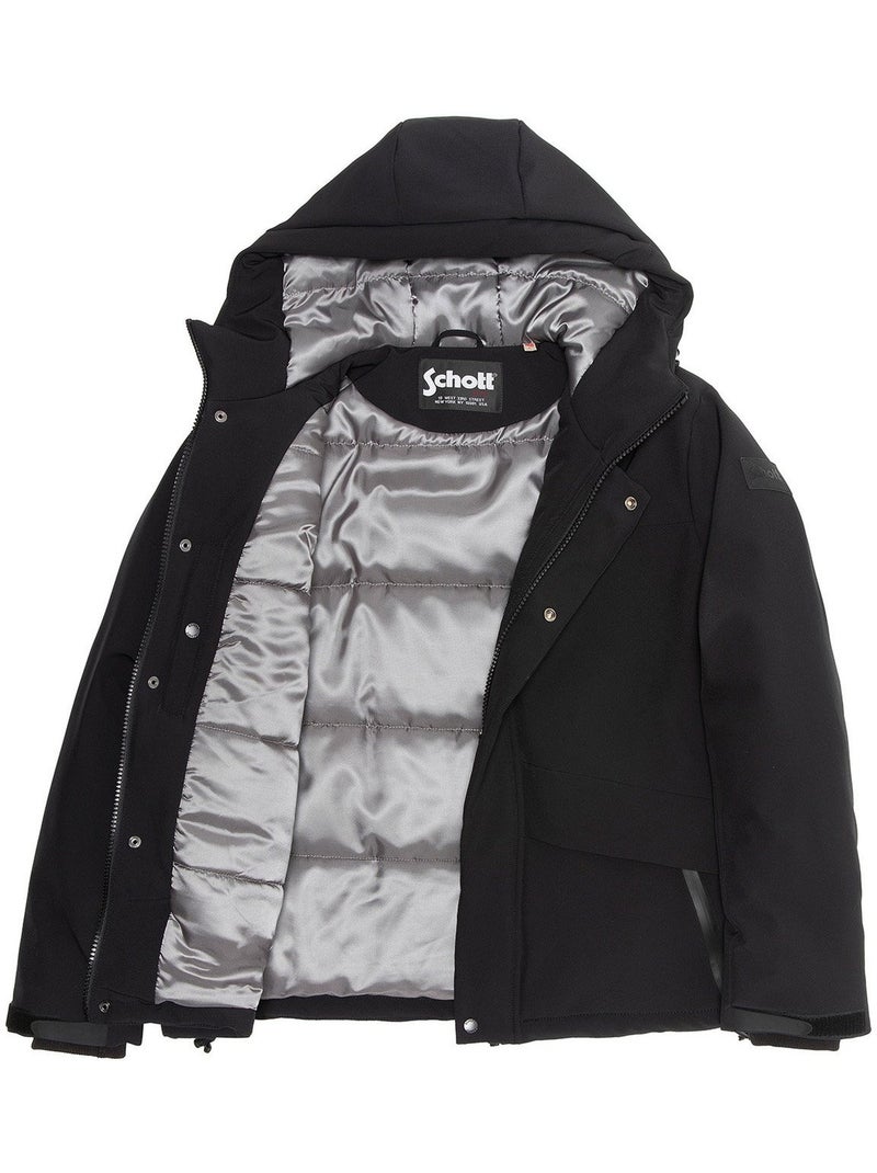 Blouson à capuche - schott Noir - Kiabi
