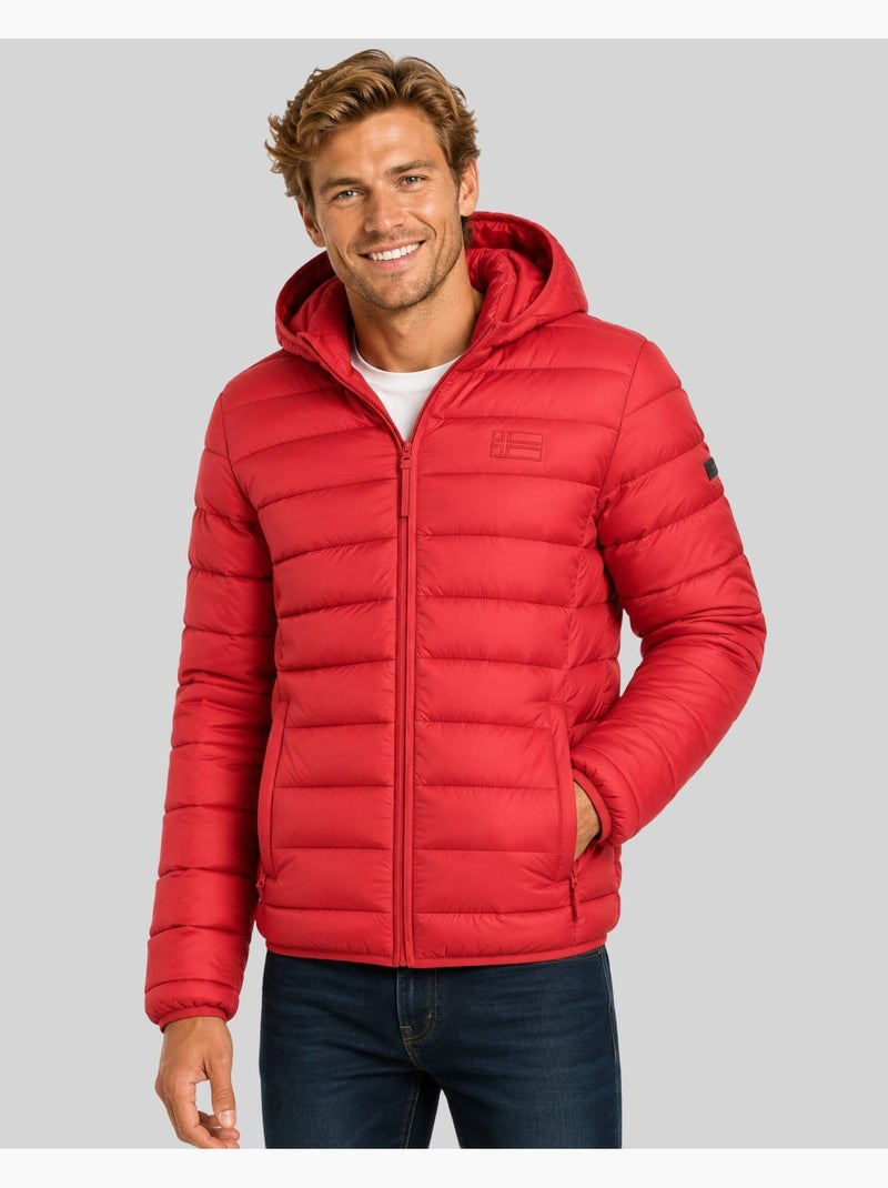Blouson à capuche amichoko hood – geographical norway Rouge - Kiabi