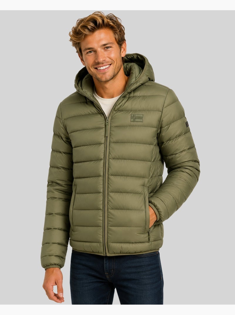 Blouson à capuche amichoko hood – geographical norway Vert olive - Kiabi