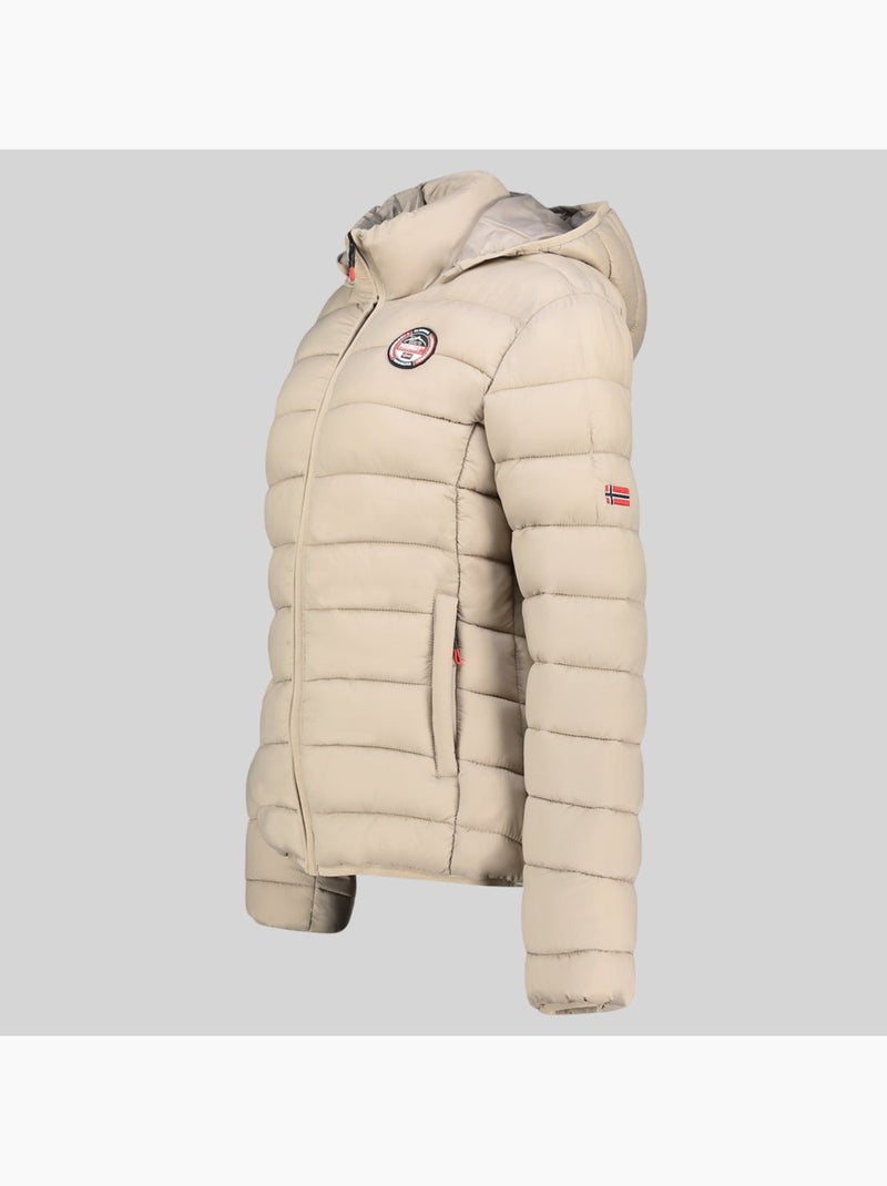 Blouson à capuche atikabadge hood – geographical norway Beige - Kiabi