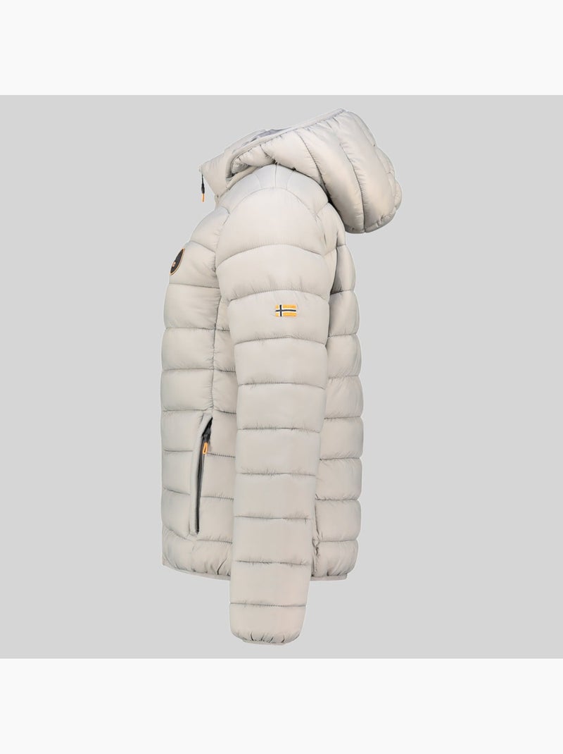 Blouson à capuche atikamap hood – geographical norway Gris clair - Kiabi