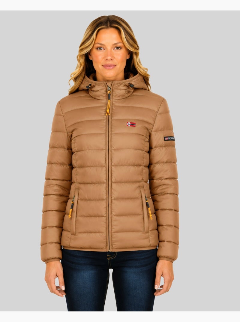 Blouson à capuche atikolor hood – geographical norway Taupe - Kiabi