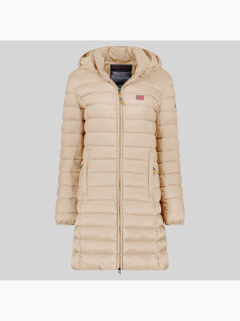 Blouson à capuche atikolor long hood – geographical norway Beige - Kiabi